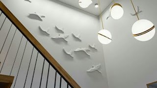 3D White Fiberglass Flying Birds Wall Art & Sculpture | Shayan Fiberglass and Sculpture